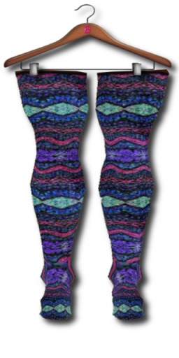 <*>B<*>Multi Patterned Thigh Socks  Pack
