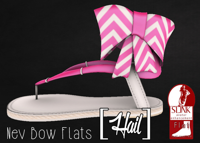 -Hail- Nev Bow Flats *Barbie Pink*