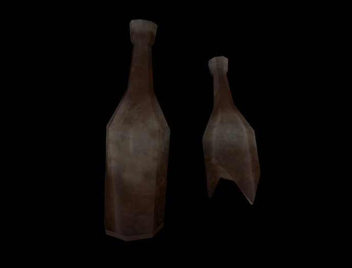Breakable Bottle V.1 - Mesh Melee Weapon