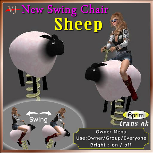 *Swing chair Sheep WH