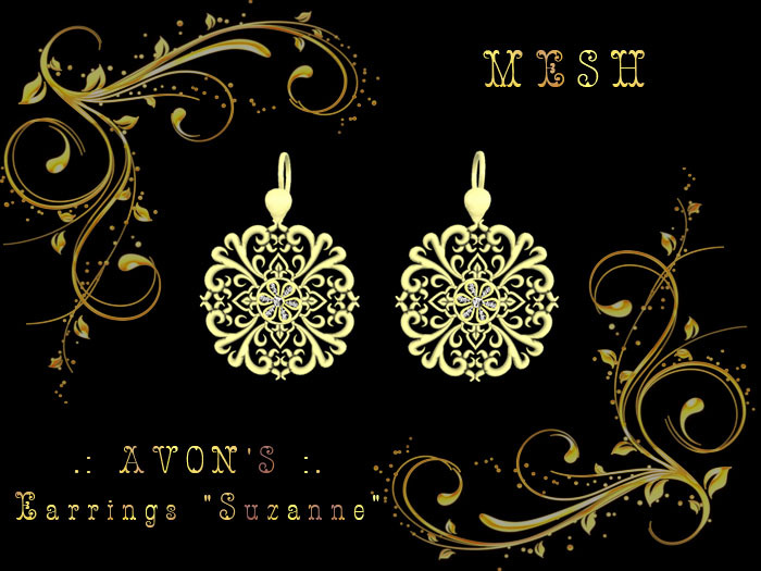 .: AVON'S :. Mesh Earrings "Suzanne"