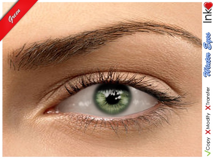 * Inkheart * - Winter Eyes - Green (3 Sizes)