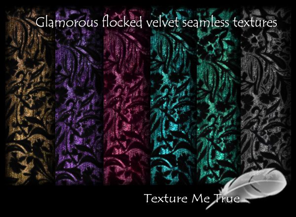 TMT Flocked velvet seamless fabric texture pack
