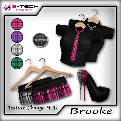 (E-Tech) Brooke Outfit Mesh - Texture Change Hud