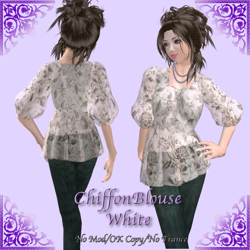 *Miroku*ChiffonBlouseWhite_p