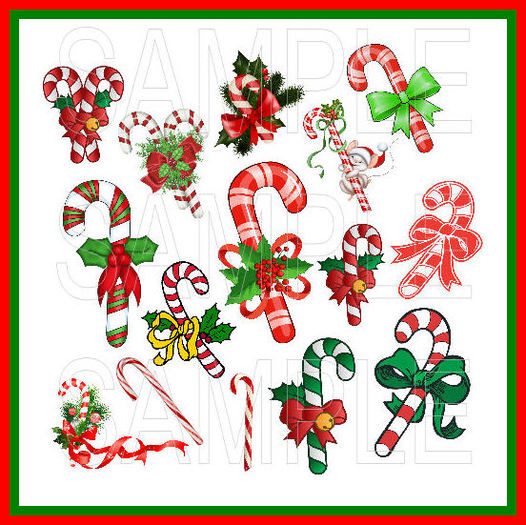15 Full Permission Alpha Candy Cane Textures