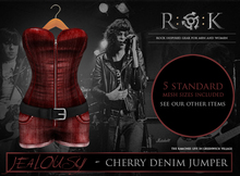 R:O:K STORE Jealousy Denim Cherry*