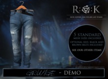 GRUNGE JEANS STRAIGHT LEG DEMO