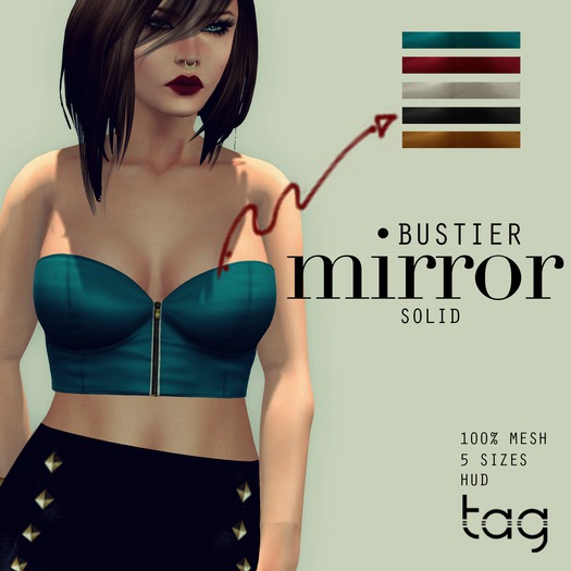 tag. bustier mirror [solid]