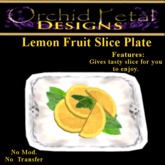-OPD- Grapefruit Fruit Slices Plate [boxed]