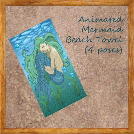 Animated Beach Towel: Mermaid Design (Boxed)