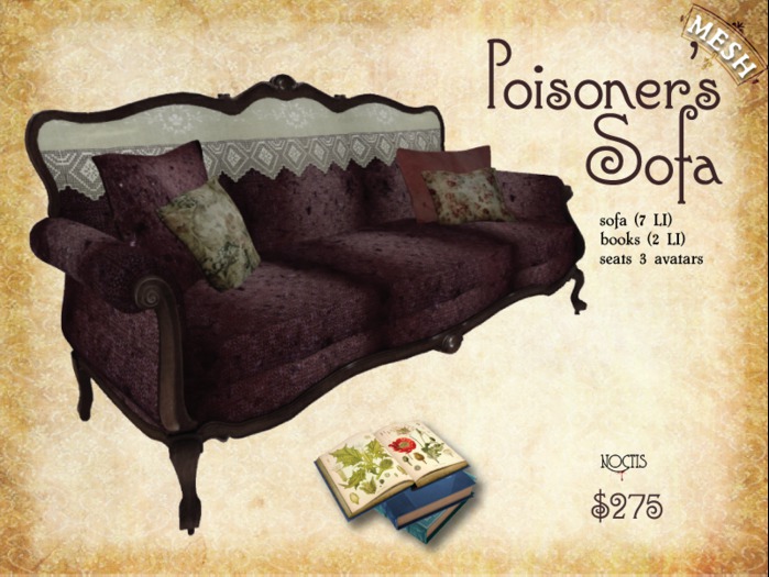 [noctis] Poisoners Sofa (plum)