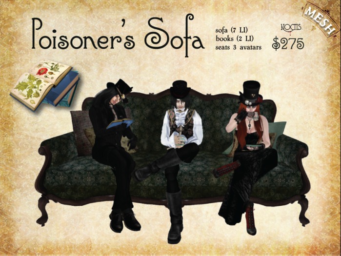 [noctis] Posoners Sofa (plum)