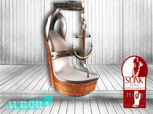 AURORA - Mesh Nautical Wedges for Slink High Feet - Bone