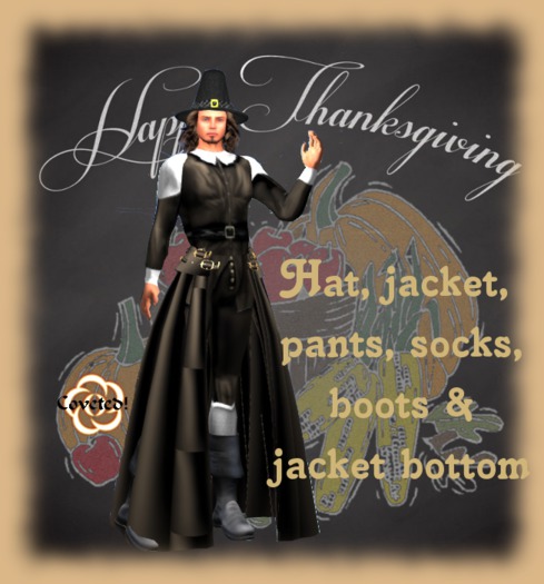  Thanksgiving Puritan Pilgrim Man
