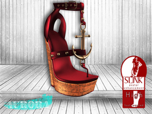 AURORA - Mesh Nautical Wedges for Slink High Feet - Ruby