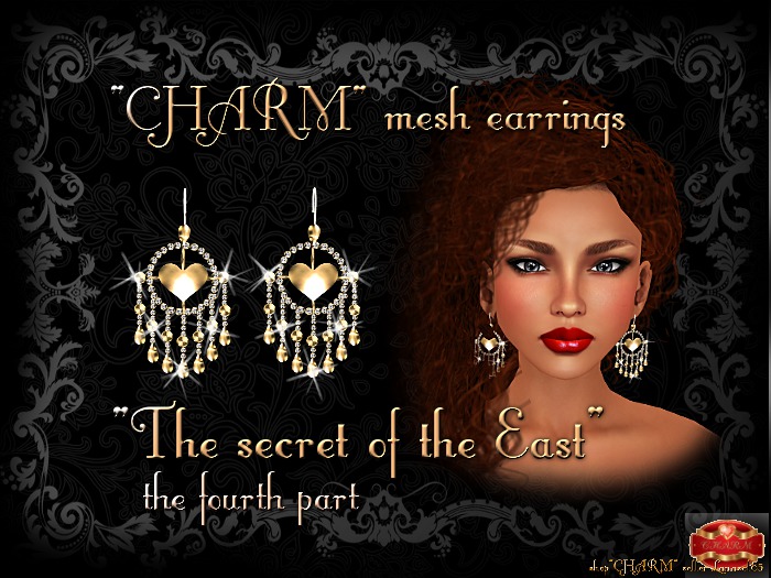 "CHARM" mesh earrings "The Secret of the East"The fourth part
