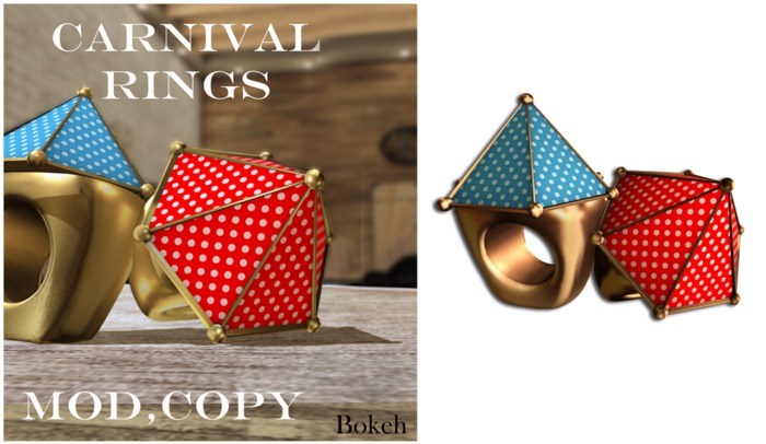 Carnival Ring 'copper-dots' (mesh) - Bokeh