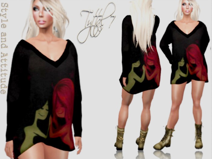 ''T 7''LYLY--Neck sweter-