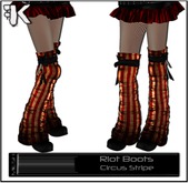 FK! - Riot Boots  - Circus Stripe 