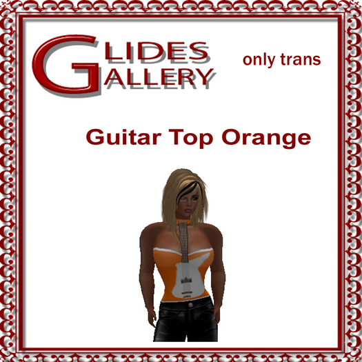 Guitar Top Orange