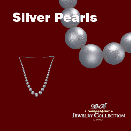Necklace silver pearls
