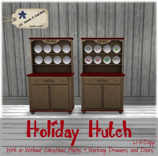 *ZK* Holiday Hutch Red