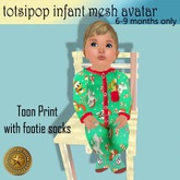 Totsipop PJ Toons Print Onesie 6-9 months