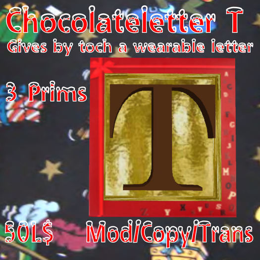 Chocoladeletter T (MN)(Box)