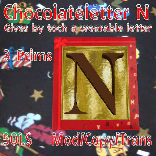 Chocoladeletter N (MN)(Box)