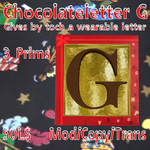 Chocoladeletter G (MN)(Box)