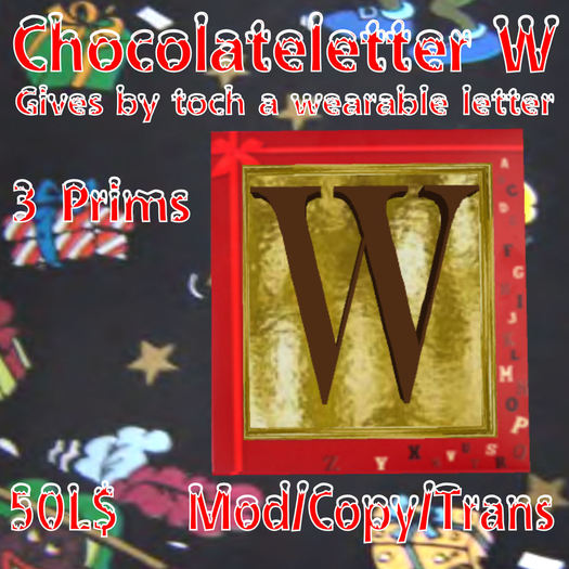 Chocoladeletter W (MN)(Box)