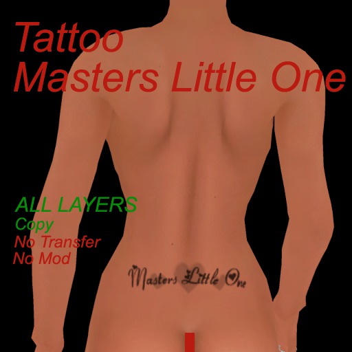 Tattoo Master's Girl  - on lower back