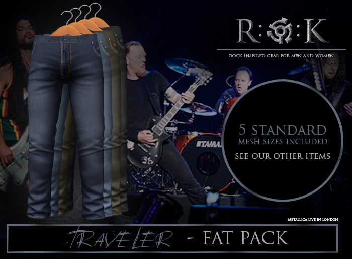 R:O:K: STORE TRAVELER JEAN FATPACK*