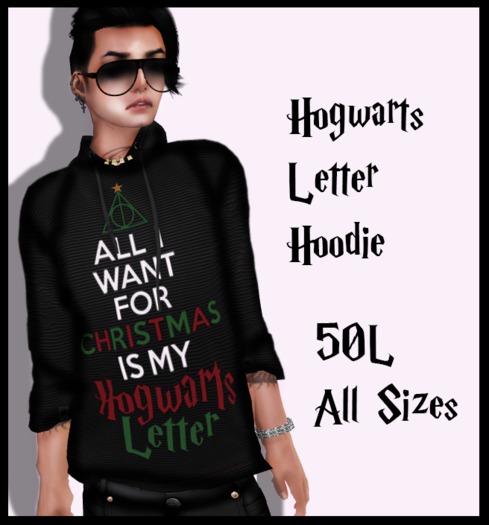 Hogwarts Letter Hoodie-C.H.P