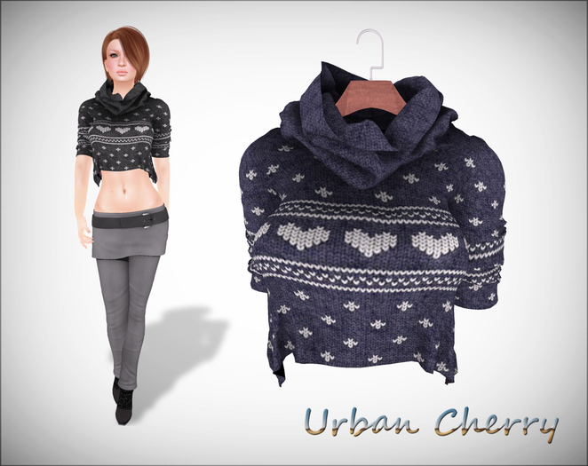 ***Urban Cherry*** Heather Hearty Sweater DEMOS