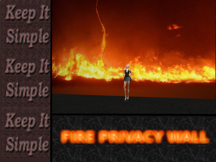 Fire Privacy Wall full perms (contains texture)