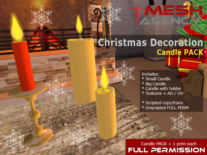Candle Decoration PACK - FULL PERM 