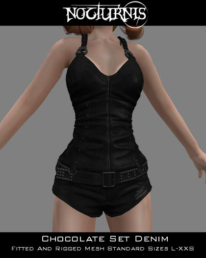 Nocturnis Mesh Chocolate Set Denim