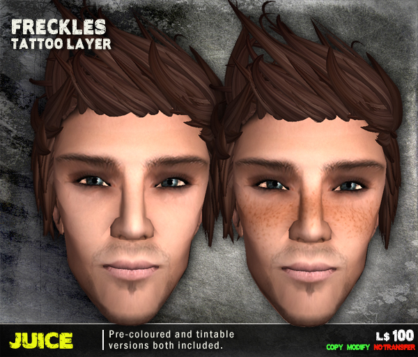 Juice .:. Face Freckles Tattoo Layer
