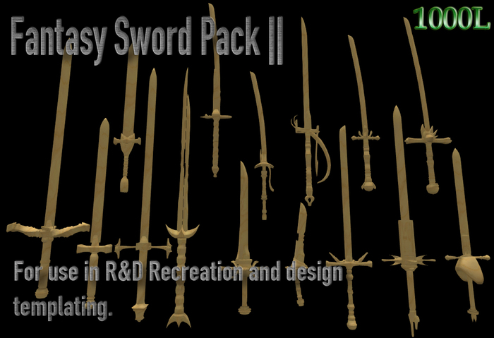 fantasy sword pack ll [boxed]
