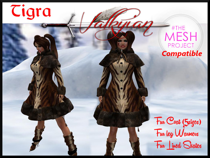 ~Valkyrian~Heavy Fur Coat ("Tigra") 
