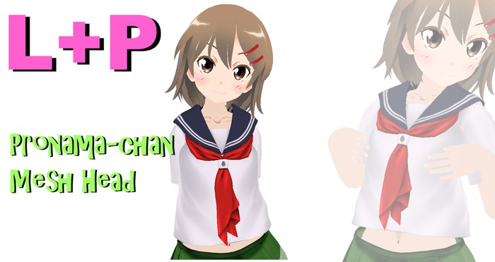 L + P - Pronama-chan mesh Head