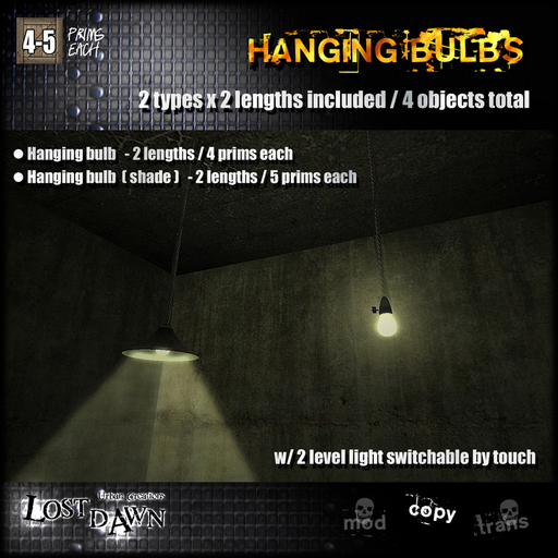 :LOST DAWN: Hanging bulbs