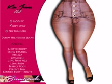 :[Beautitude]: Kia Highwaist Jeans [Coral]