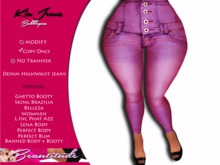 :[Beautitude]: Kia Highwaist Jeans [Bubblegum]