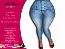 :[Beautitude]: Kia Highwaist Jeans [Light Wash]