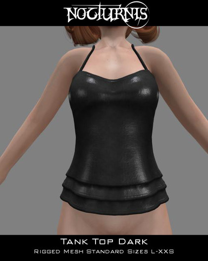 Nocturnis Mesh Tank Top Dark