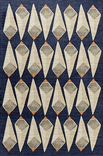 Patch Crystals Jute Rug - Midnight