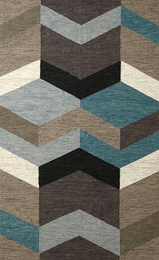 Geo Wool Kilim Floor Rug
